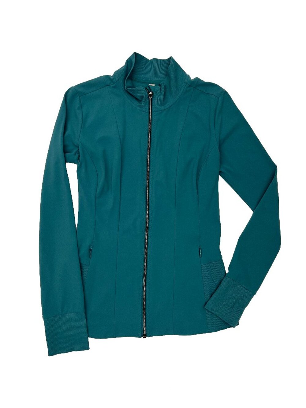 Athleta Shanti Salutation Powervita Full Zip Athletic Jacket Green Womens M